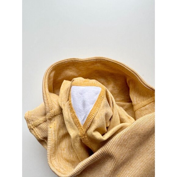 ALO YOGA Sheila Alosoft Yellow Grey Colorblock High Rise Ankle Leggings, Size S - Picture 10 of 12